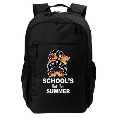 Schools Out For Summer Female Bun Sunglass Backpack