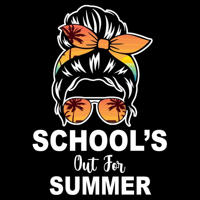 Schools Out For Summer Female Bun Sunglass 16 in Basic Backpack