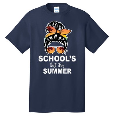 Schools Out For Summer Female Bun Sunglass Tall T-Shirt