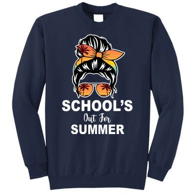 Schools Out For Summer Female Bun Sunglass Tall Sweatshirt