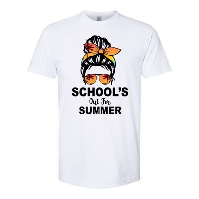 Schools Out For Summer Female Bun Sunglass Softstyle® CVC T-Shirt