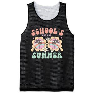 Schools Out For Summer End Of School Year Teacher Funny Teach Mesh Reversible Basketball Jersey Tank