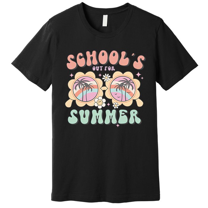 Schools Out For Summer End Of School Year Teacher Funny Teach Premium T-Shirt