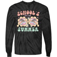 Schools Out For Summer End Of School Year Teacher Funny Teach Tie-Dye Long Sleeve Shirt