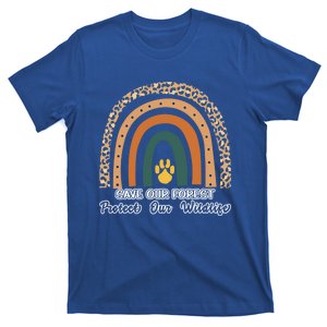 Save Our Forest Protect Our Wildlife Environt Rainbow Cute Gift T-Shirt