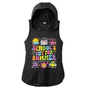 Schools Out For Summer Graduation Last Day Of School Teacher Ladies PosiCharge Tri-Blend Wicking Draft Hoodie Tank