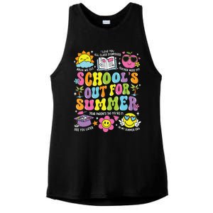 Schools Out For Summer Graduation Last Day Of School Teacher Ladies PosiCharge Tri-Blend Wicking Tank