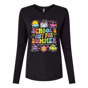 Schools Out For Summer Graduation Last Day Of School Teacher Womens Cotton Relaxed Long Sleeve T-Shirt