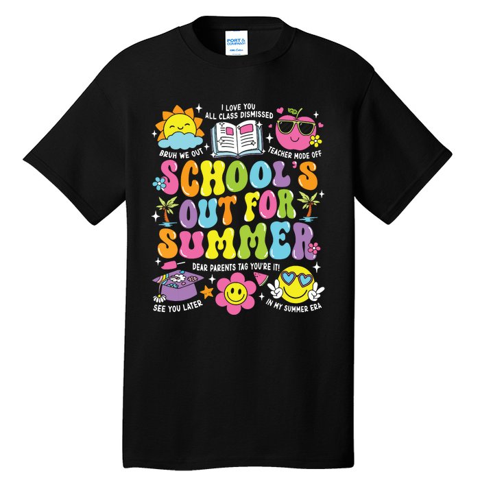 Schools Out For Summer Graduation Last Day Of School Teacher Tall T-Shirt