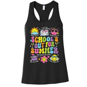 Schools Out For Summer Graduation Last Day Of School Teacher Women's Racerback Tank