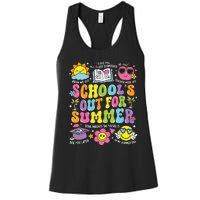 Schools Out For Summer Graduation Last Day Of School Teacher Women's Racerback Tank