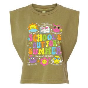 Schools Out For Summer Graduation Last Day Of School Teacher Garment-Dyed Women's Muscle Tee