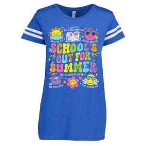 Schools Out For Summer Graduation Last Day Of School Teacher Enza Ladies Jersey Football T-Shirt