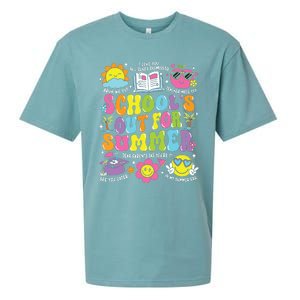 Schools Out For Summer Graduation Last Day Of School Teacher Sueded Cloud Jersey T-Shirt