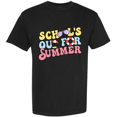 Schools Out For Summer Graduation Students Teacher Vacation. Garment-Dyed Heavyweight T-Shirt