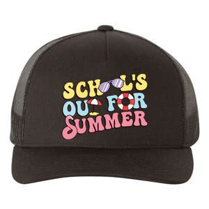 Schools Out For Summer Graduation Students Teacher Vacation. Yupoong Adult 5-Panel Trucker Hat