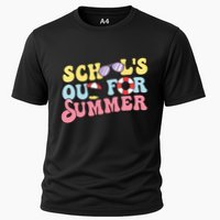 Schools Out For Summer Graduation Students Teacher Vacation. Cooling Performance Crew T-Shirt