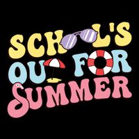 Schools Out For Summer Graduation Students Teacher Vacation. Cooling Performance Crew T-Shirt