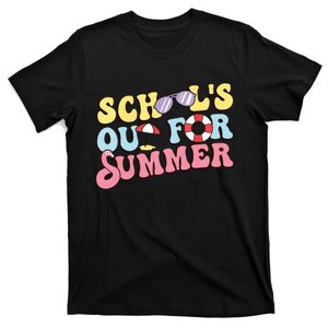 Schools Out For Summer Graduation Students Teacher Vacation. T-Shirt