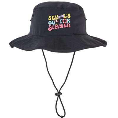 Schools Out For Summer Graduation Students Teacher Vacation. Bucket Hat