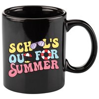 Schools Out For Summer Graduation Students Teacher Vacation. 11oz C Handle Ceramic Mug