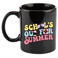 Schools Out For Summer Graduation Students Teacher Vacation. 11oz C Handle Ceramic Mug