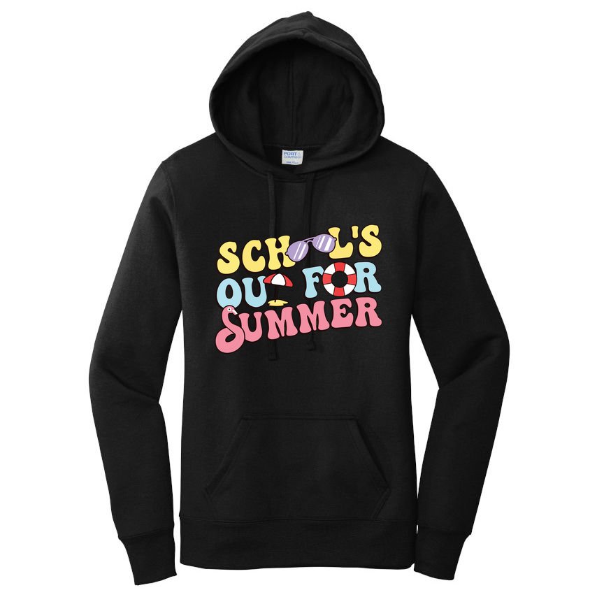Schools Out For Summer Graduation Students Teacher Vacation. Women's Pullover Hoodie
