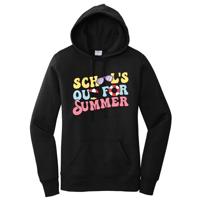 Schools Out For Summer Graduation Students Teacher Vacation. Women's Pullover Hoodie