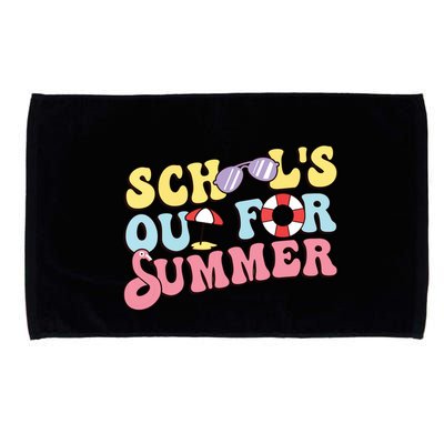 Schools Out For Summer Graduation Students Teacher Vacation. Microfiber Hand Towel