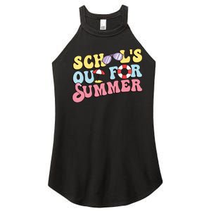 Schools Out For Summer Graduation Students Teacher Vacation. Women’s Perfect Tri Rocker Tank