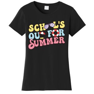 Schools Out For Summer Graduation Students Teacher Vacation. Women's T-Shirt