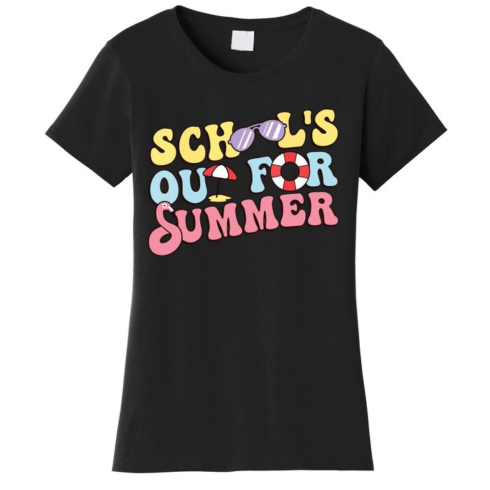 Schools Out For Summer Graduation Students Teacher Vacation. Women's T-Shirt