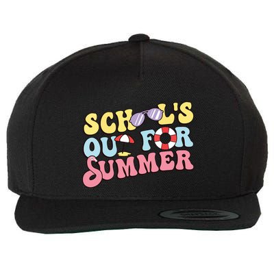 Schools Out For Summer Graduation Students Teacher Vacation. Wool Snapback Cap