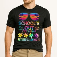 Schools Out Forever Retired Loving It Summer Teacher Tie Dye Cooling Performance Crew T-Shirt