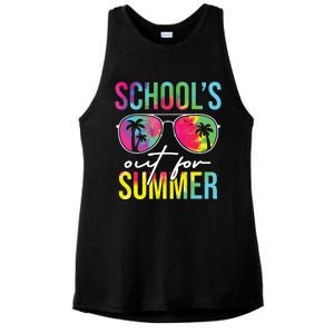 Schools Out For Summer Graduation Students Teacher Vacation Ladies PosiCharge Tri-Blend Wicking Tank