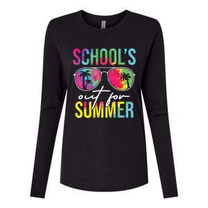 Schools Out For Summer Graduation Students Teacher Vacation Womens Cotton Relaxed Long Sleeve T-Shirt