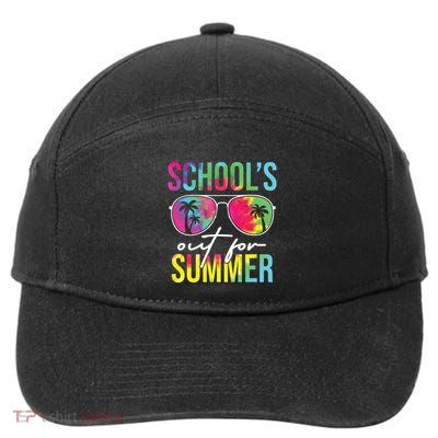 Schools Out For Summer Graduation Students Teacher Vacation 7-Panel Snapback Hat