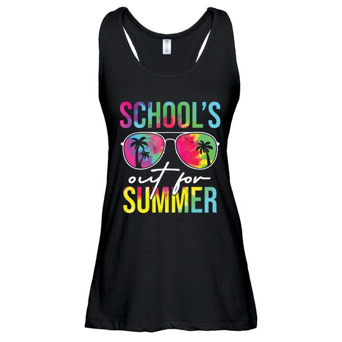 Schools Out For Summer Graduation Students Teacher Vacation Ladies Essential Flowy Tank