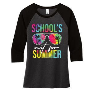 Schools Out For Summer Graduation Students Teacher Vacation Women's Tri-Blend 3/4-Sleeve Raglan Shirt