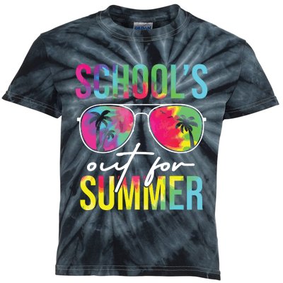 Schools Out For Summer Graduation Students Teacher Vacation Kids Tie-Dye T-Shirt