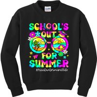 Schools Out For Summer Assistant Principal Life Tie Dye Kids Sweatshirt