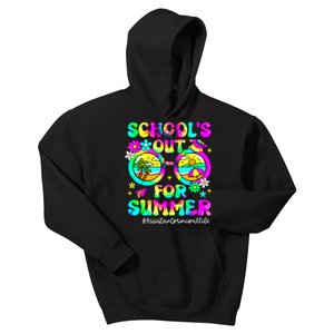 Schools Out For Summer Assistant Principal Life Tie Dye Kids Hoodie