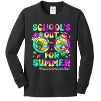 Schools Out For Summer Assistant Principal Life Tie Dye Kids Long Sleeve Shirt