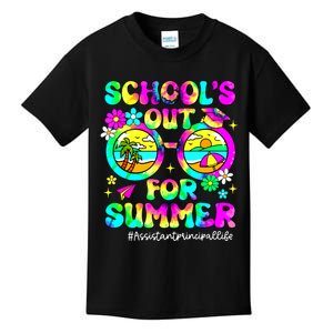 Schools Out For Summer Assistant Principal Life Tie Dye Kids T-Shirt