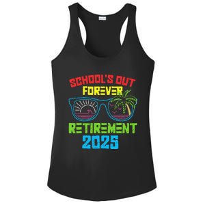 SchoolS Out Forever Retirement 2025 Funny Retired Teacher Ladies PosiCharge Competitor Racerback Tank