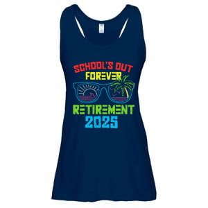 SchoolS Out Forever Retirement 2025 Funny Retired Teacher Ladies Essential Flowy Tank