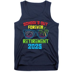 SchoolS Out Forever Retirement 2025 Funny Retired Teacher Tank Top