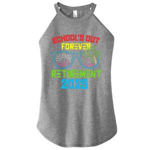 SchoolS Out Forever Retirement 2025 Funny Retired Teacher Women's Perfect Tri Rocker Tank