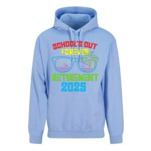 SchoolS Out Forever Retirement 2025 Funny Retired Teacher Unisex Surf Hoodie