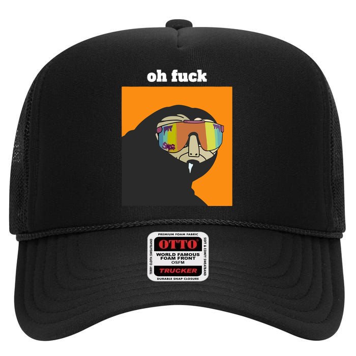 Sk Oh Fuck Slerf High Crown Mesh Back Trucker Hat